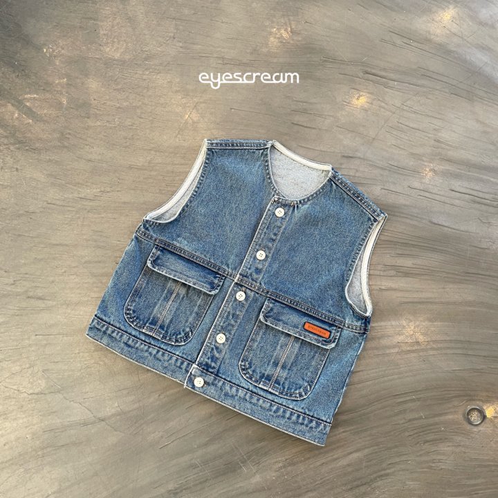 Eyescream - Korean Children Fashion - #toddlerclothing - Oldboy Denim Vest