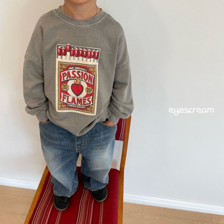 Eyescream - Korean Women Fashion - #momslook - Matchstick Pig Sweatshirt Adult - 6