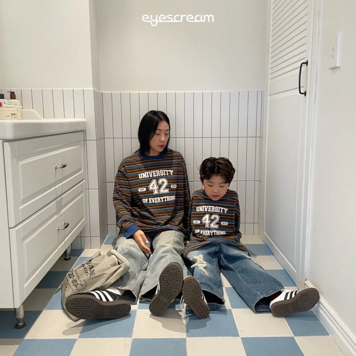Eyescream - Korean Women Fashion - #thatsdarling - 42 Stripe Tee Adult - 3