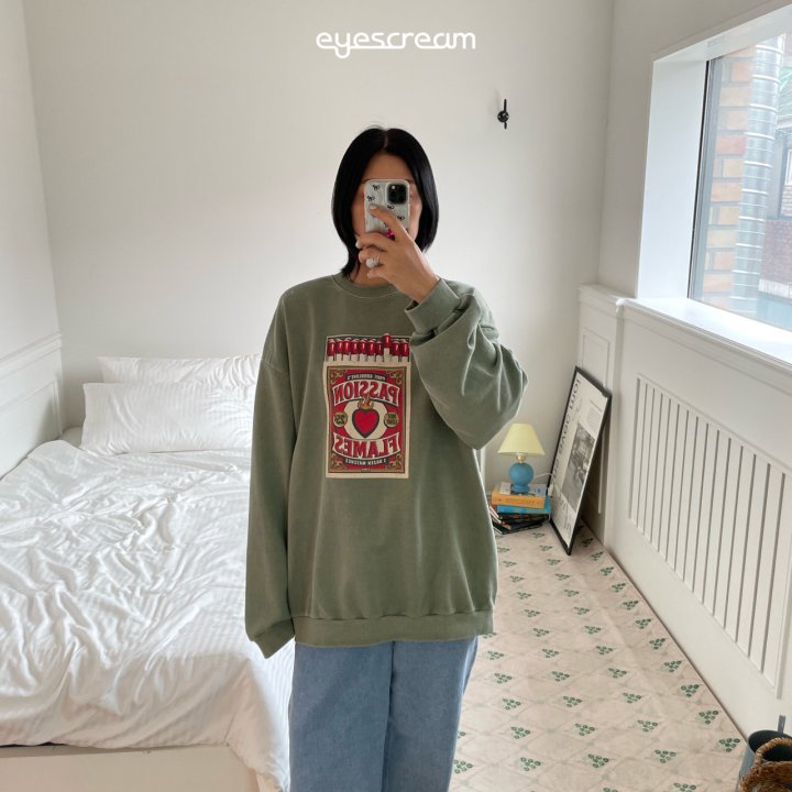 Eyescream - Korean Women Fashion - #vintagekidsstyle - Matchstick Pig Sweatshirt Adult - 10