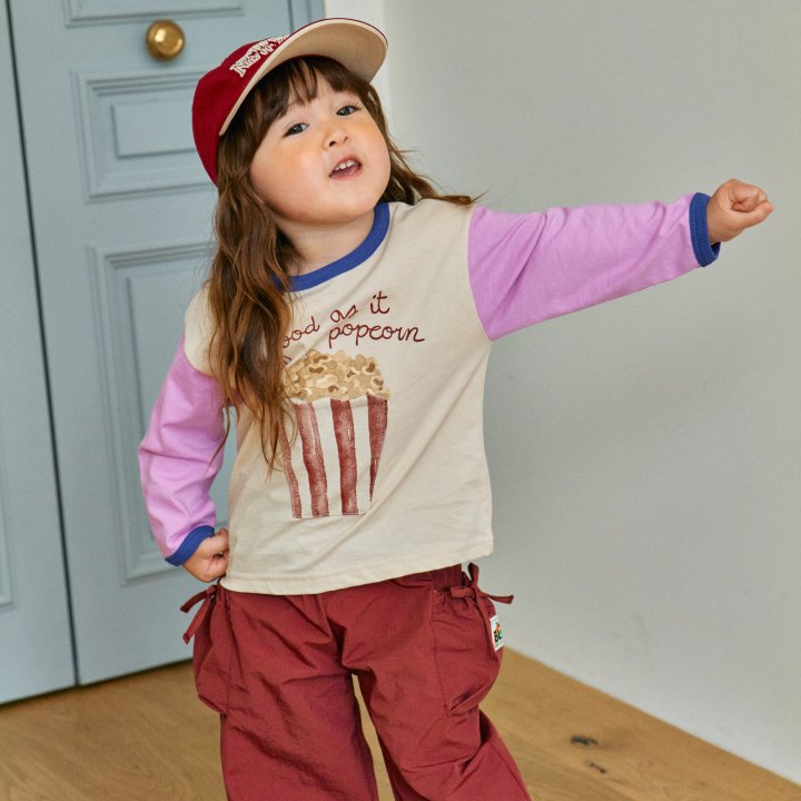 Firstblue - Korean Children Fashion - #Kfashion4kids - Popcorn Pocket Tee - 6