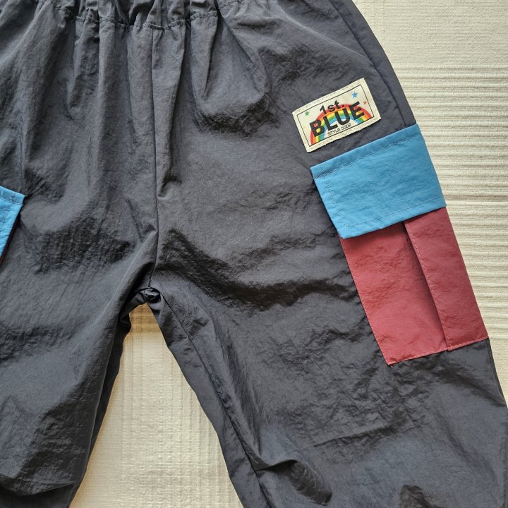 Firstblue - Korean Children Fashion - #Kfashion4kids - Wide Collar Pocket Pants - 11