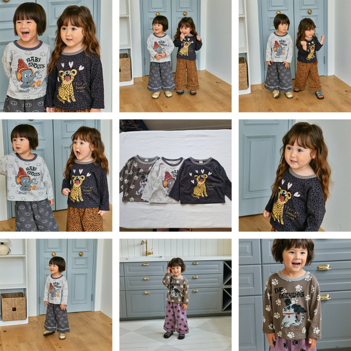 Firstblue - Korean Children Fashion - #childofig - Printed Animal Tee