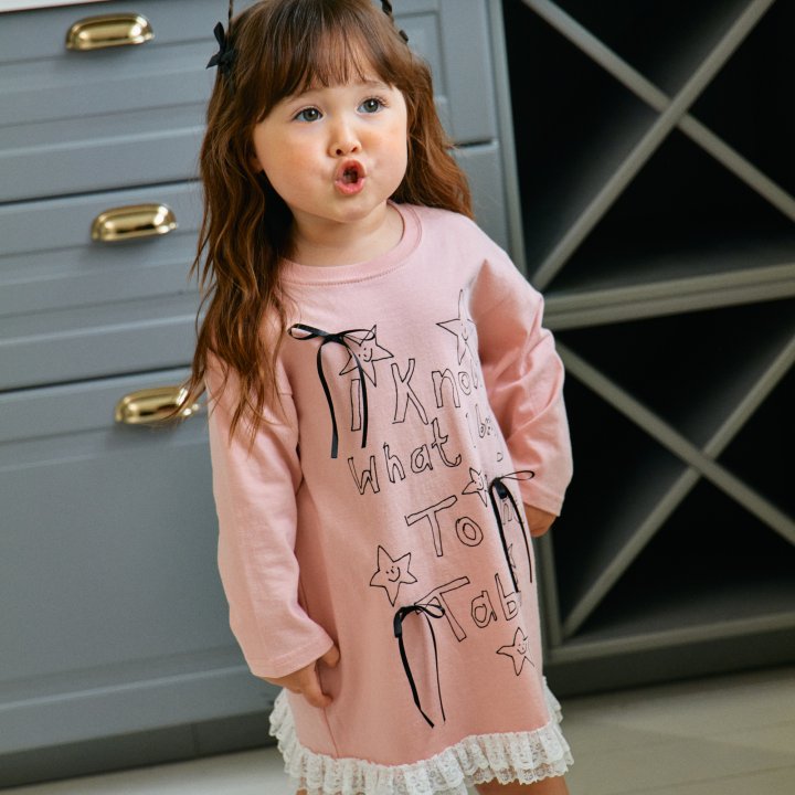 Firstblue - Korean Children Fashion - #childofig - Star Ribbon One-piece - 8