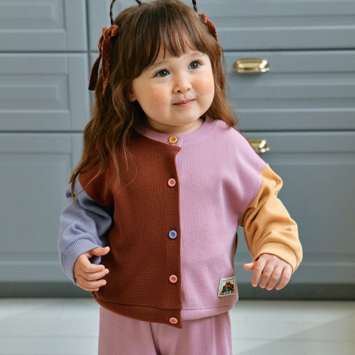 Firstblue - Korean Children Fashion - #childofig - Waffle Cardigan - 7