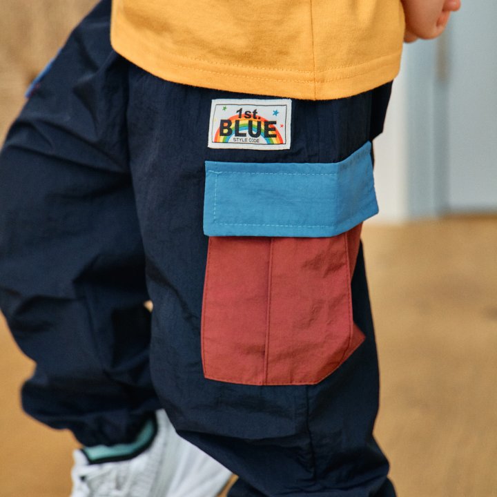 Firstblue - Korean Children Fashion - #childofig - Wide Collar Pocket Pants - 3