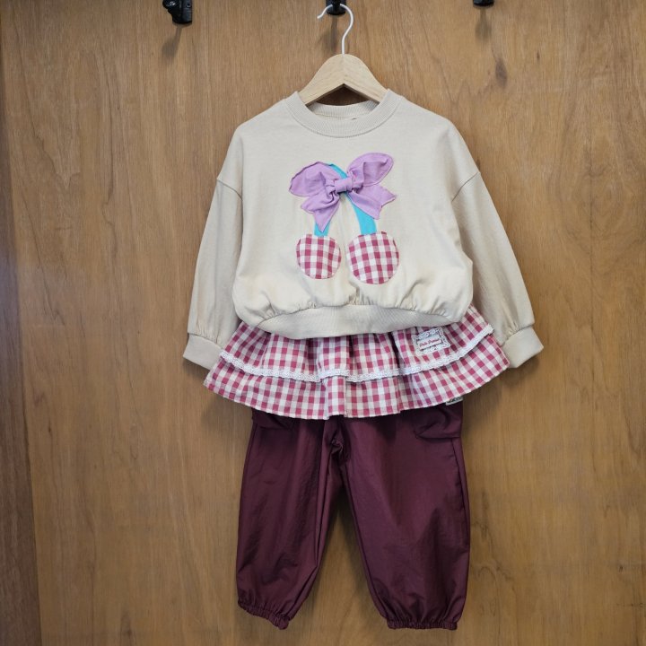 Firstblue - Korean Children Fashion - #designkidswear - Check Apron Skirt - 8