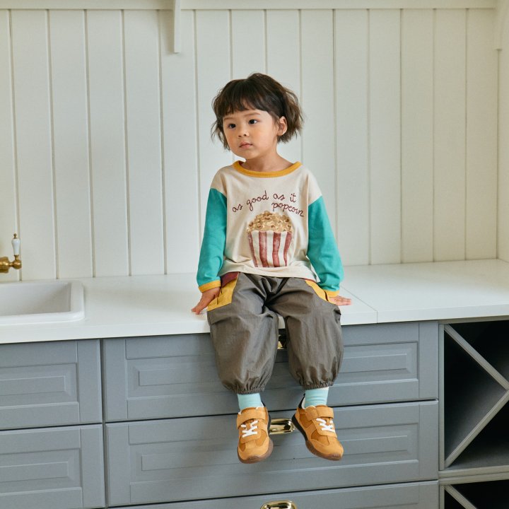 Firstblue - Korean Children Fashion - #designkidswear - Wide Collar Pocket Pants - 5