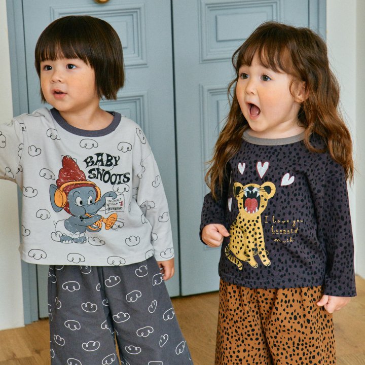 Firstblue - Korean Children Fashion - #discoveringself - Printed Animal Tee - 5