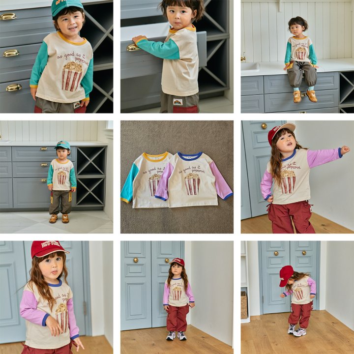 Firstblue - Korean Children Fashion - #discoveringself - Popcorn Pocket Tee