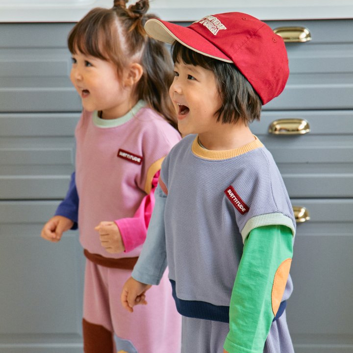 Firstblue - Korean Children Fashion - #fashionkids - Color Waffle Vest - 3
