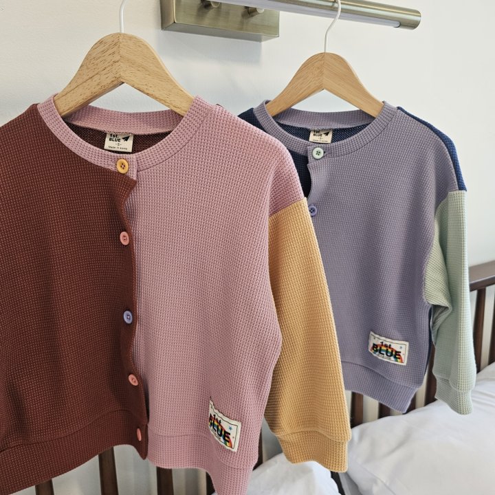 Firstblue - Korean Children Fashion - #fashionkids - Waffle Cardigan - 11