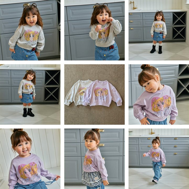 Firstblue - Korean Children Fashion - #kidsshorts - Lovely Girl Sweatshirt Tee