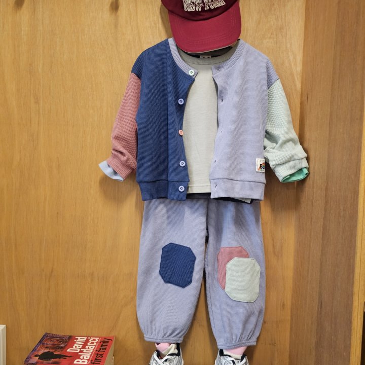 Firstblue - Korean Children Fashion - #kidsshorts - Waffle Cardigan - 12