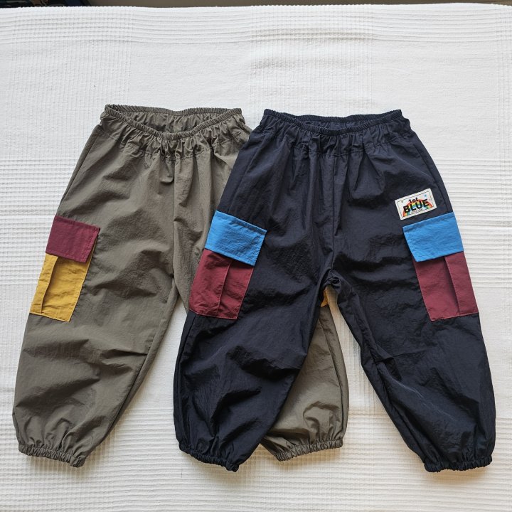 Firstblue - Korean Children Fashion - #kidsshorts - Wide Collar Pocket Pants - 8