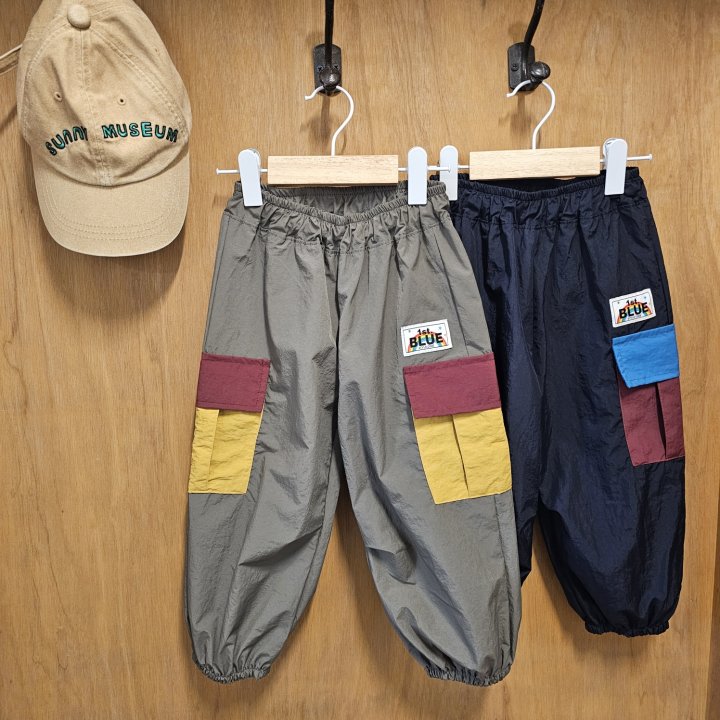 Firstblue - Korean Children Fashion - #kidsstore - Wide Collar Pocket Pants - 9