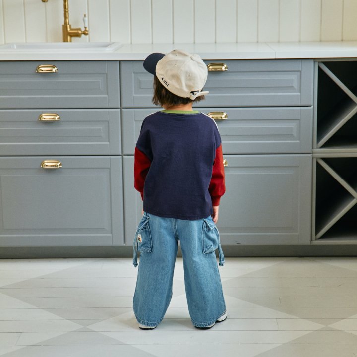 Firstblue - Korean Children Fashion - #kidsstore - Cargo Bermuda Denim Pants - 7