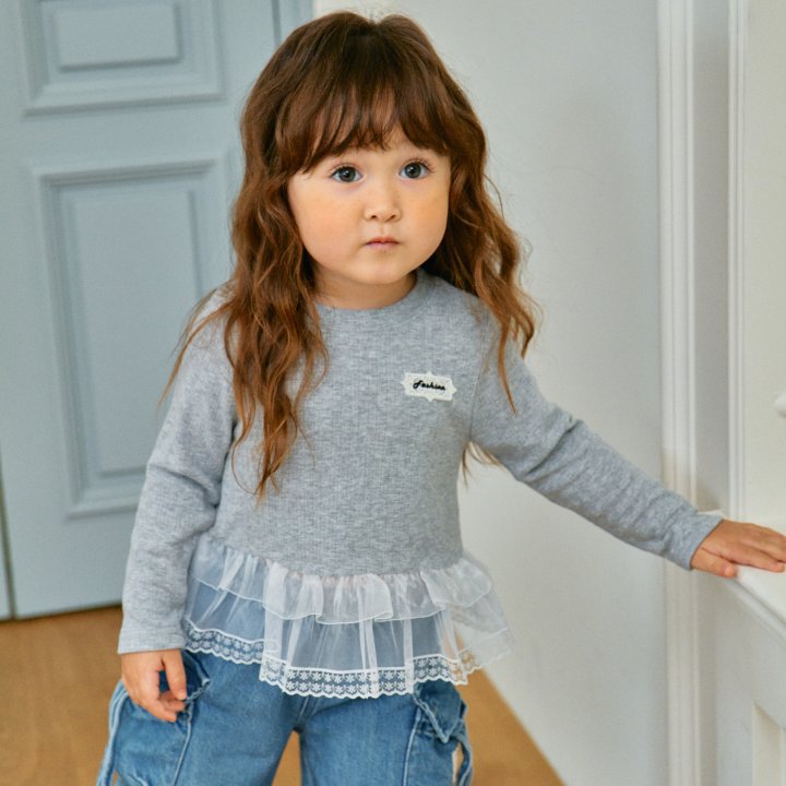 Firstblue - Korean Children Fashion - #littlefashionista - Shiny Tee - 3
