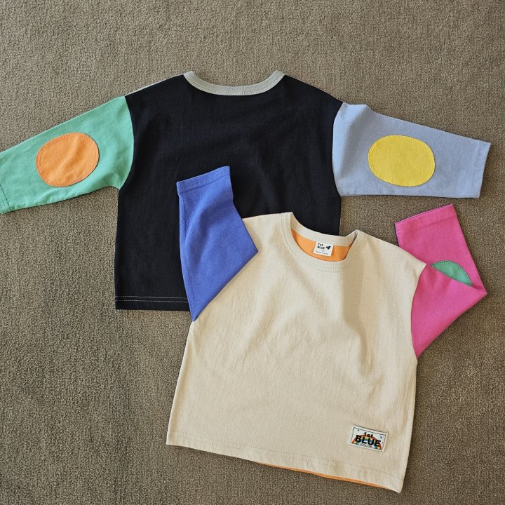Firstblue - Korean Children Fashion - #magicofchildhood - Round Patch Raglan Tee - 11
