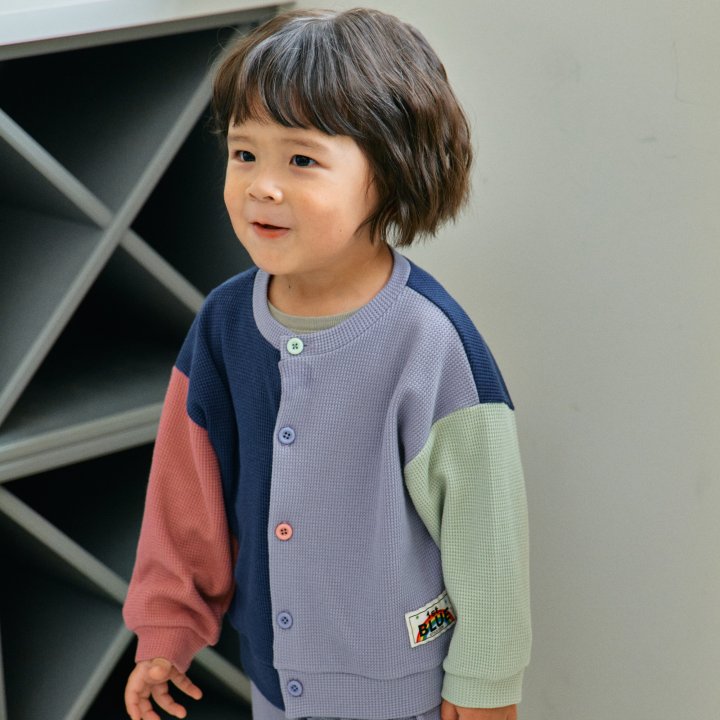 Firstblue - Korean Children Fashion - #prettylittlegirls - Waffle Cardigan - 3