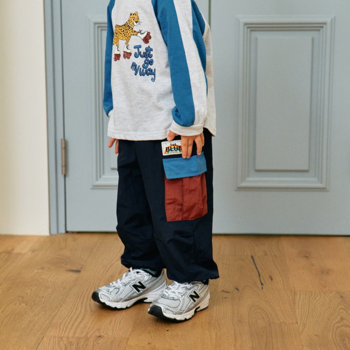 Firstblue - Korean Children Fashion - #stylishchildhood - Wide Collar Pocket Pants - 2