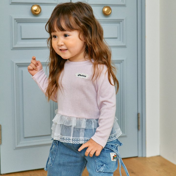 Firstblue - Korean Children Fashion - #todddlerfashion - Shiny Tee - 7