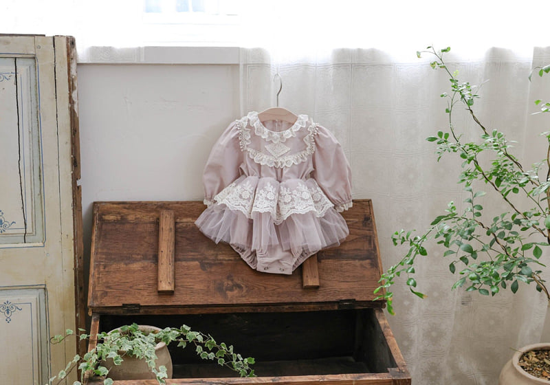 Flo - Korean Baby Fashion - #babyboutique - Bebe Pleat One-Piece - 9