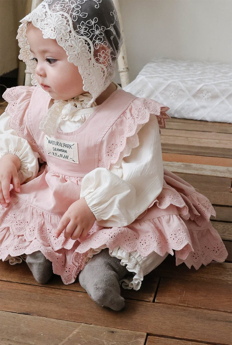 Flo - Korean Baby Fashion - #babyboutique - Bebe Ashia Apron - 4