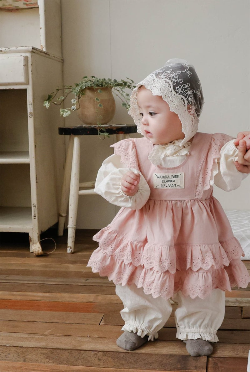 Flo - Korean Baby Fashion - #babyclothing - Bebe Ashia Apron - 5