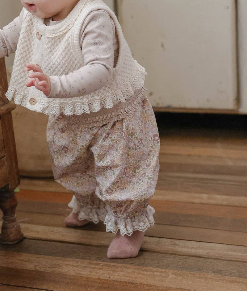 Flo - Korean Baby Fashion - #babyfashion - Bebe Mongle Frill Pants - 3