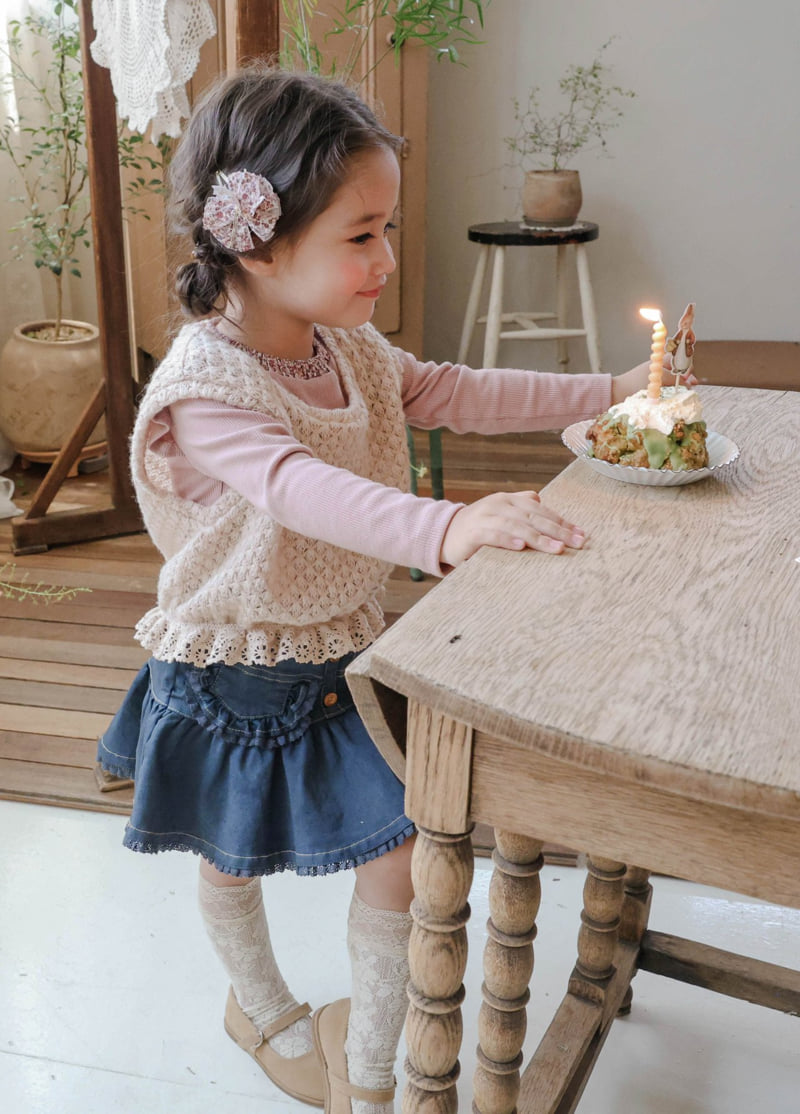 Flo - Korean Baby Fashion - #babygirlfashion - Mont Blanc Vest - 9