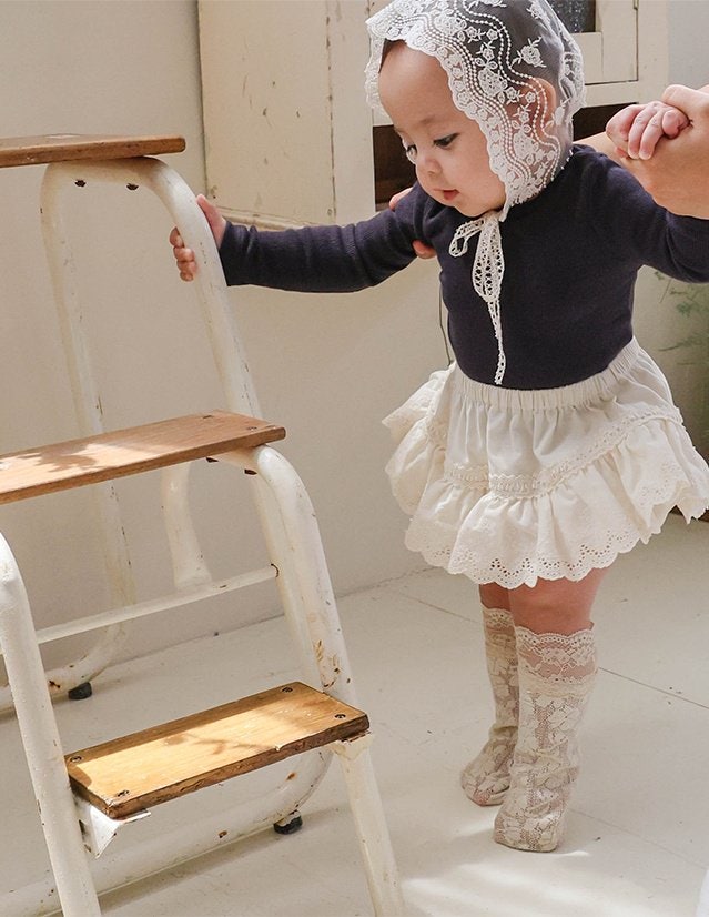 Flo - Korean Baby Fashion - #babygirlfashion - Bebe Melon Knee-High Socks - 7