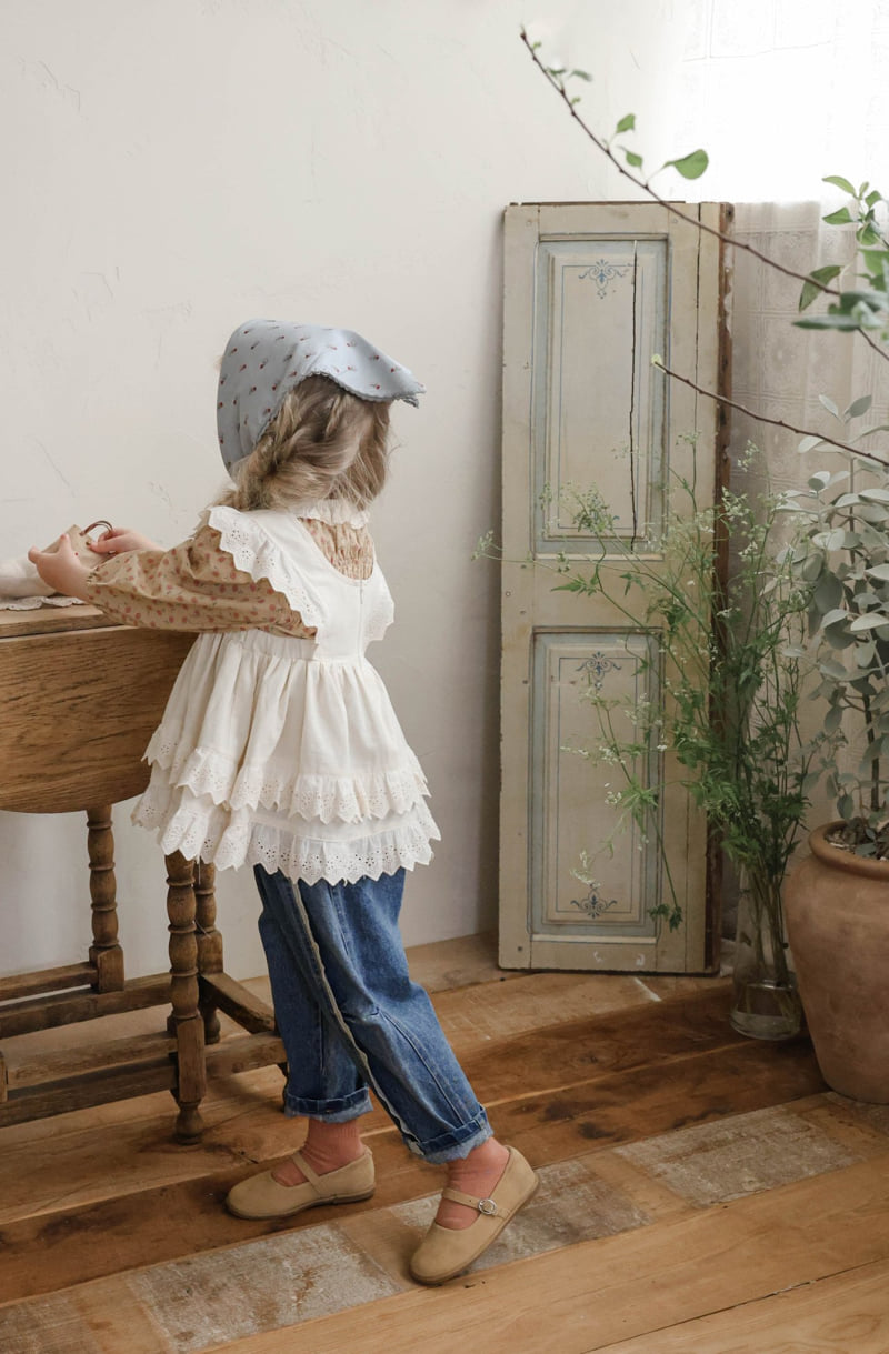 Flo - Korean Baby Fashion - #babygirlfashion - Seesaw Denim Pants - 4
