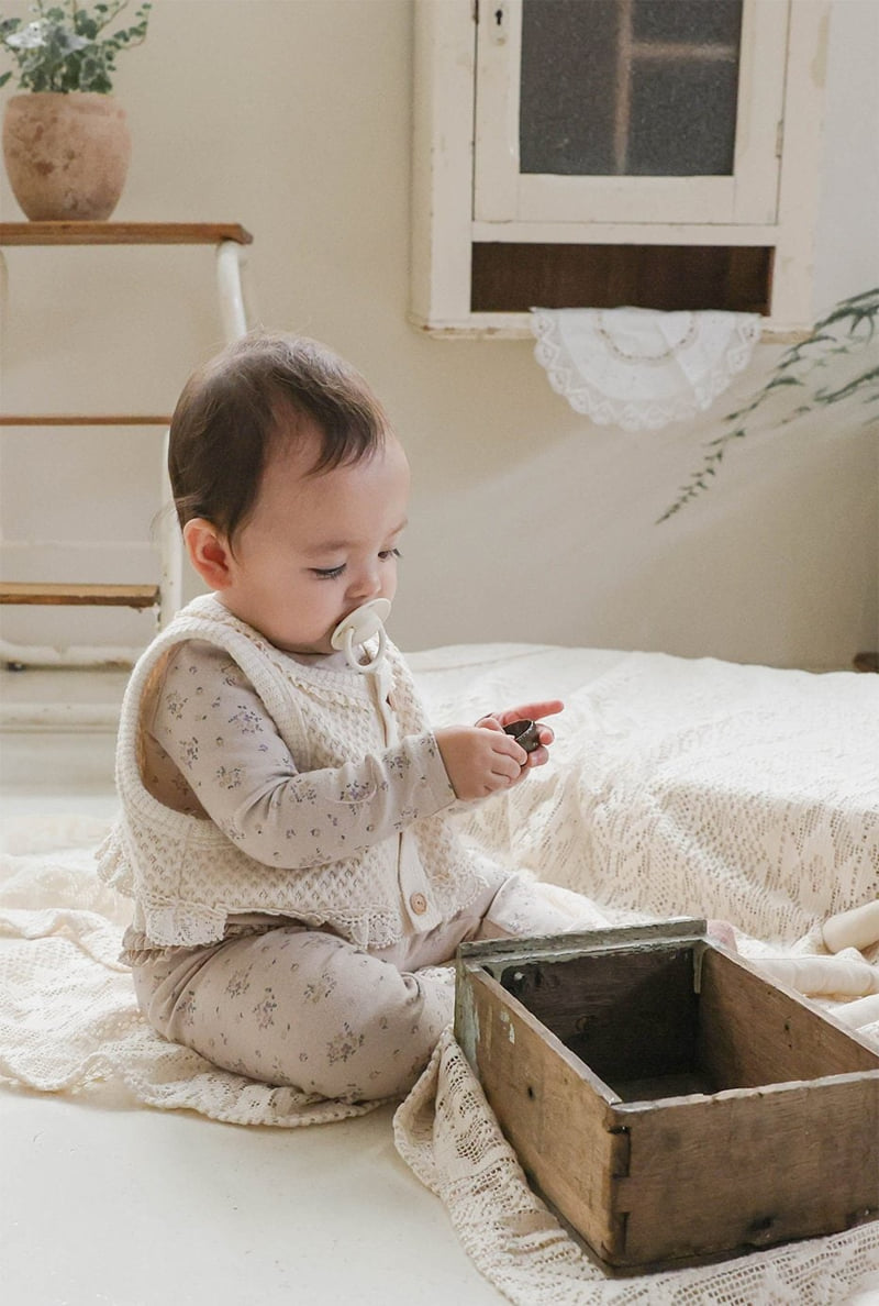 Flo - Korean Baby Fashion - #babylifestyle - Bebe Frill-Up Flower Set - 4
