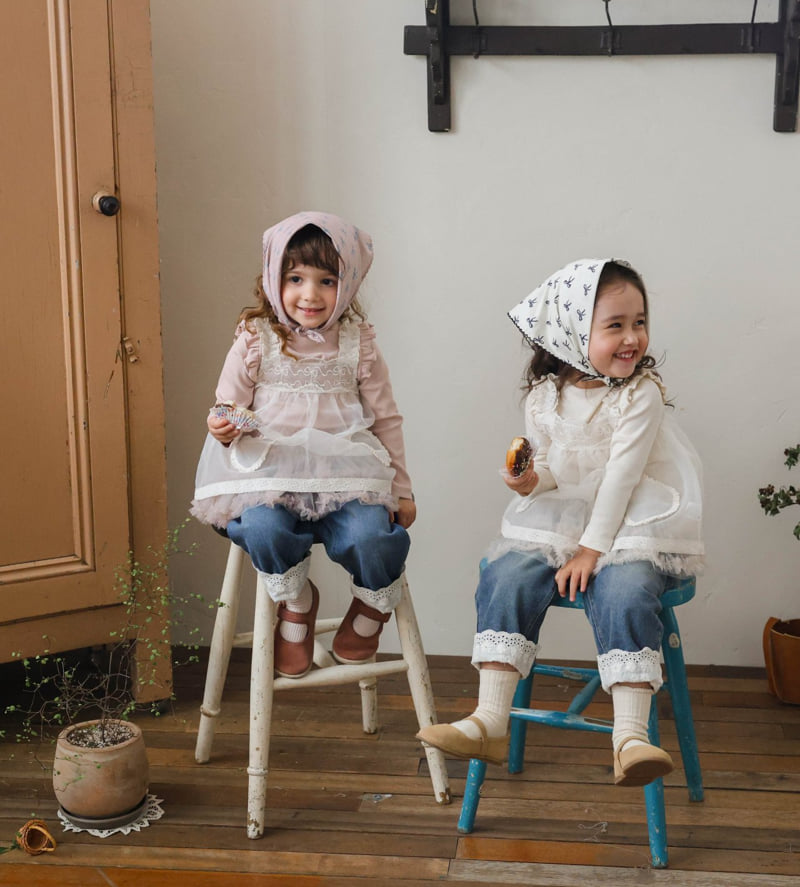 Flo - Korean Baby Fashion - #babyootd - Heart Apron - 4