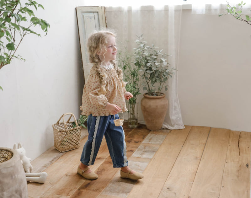 Flo - Korean Baby Fashion - #babyoutfit - Seesaw Denim Pants - 7