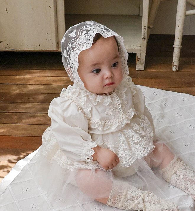 Flo - Korean Baby Fashion - #babyoutfit - Bebe Pleat One-Piece - 4