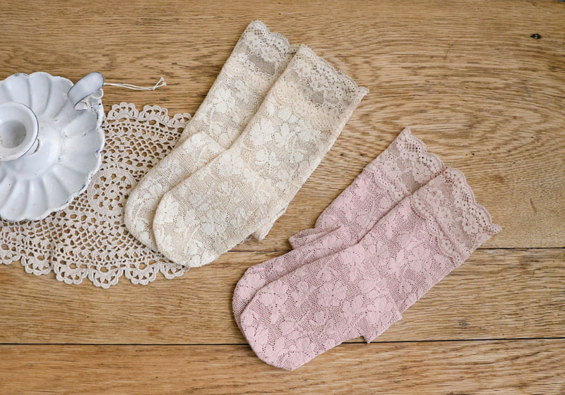 Flo - Korean Baby Fashion - #babyoutfit - Bebe Melon Knee-High Socks - 12