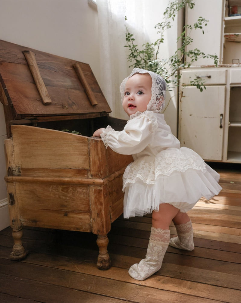 Flo - Korean Baby Fashion - #babywear - Bebe Pleat One-Piece - 5