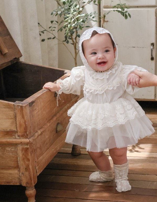 Flo - Korean Baby Fashion - #onlinebabyboutique - Bebe Pleat One-Piece - 6