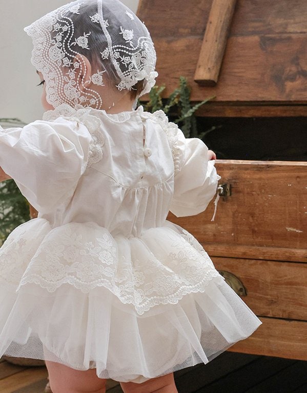 Flo - Korean Baby Fashion - #onlinebabyshop - Bebe Pleat One-Piece - 7