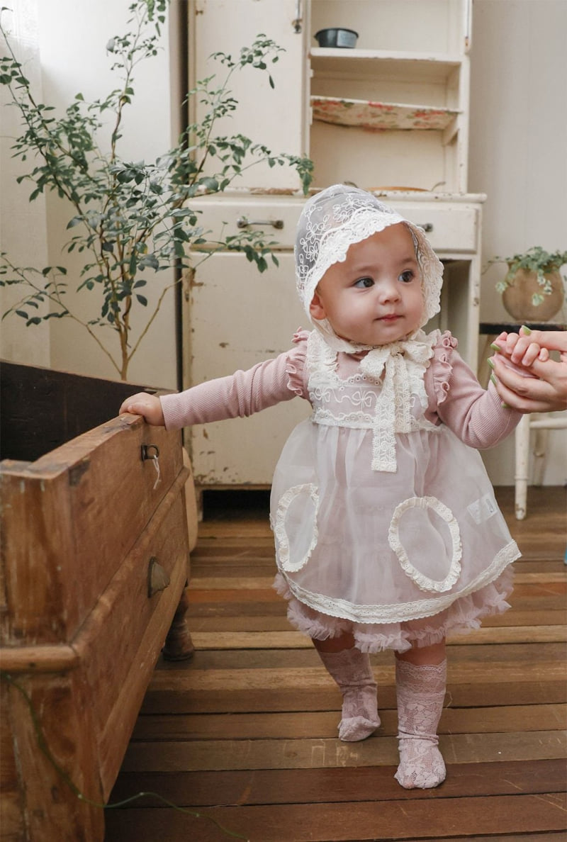 Bebe Heartie Apron by Flo for Baby - view 3