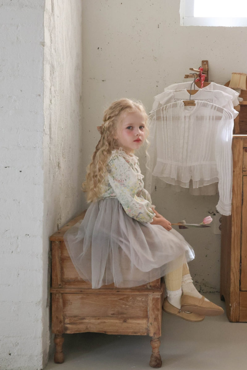 Flo - Korean Children Fashion - #Kfashion4kids - Plea One-piece (Flower) - 7