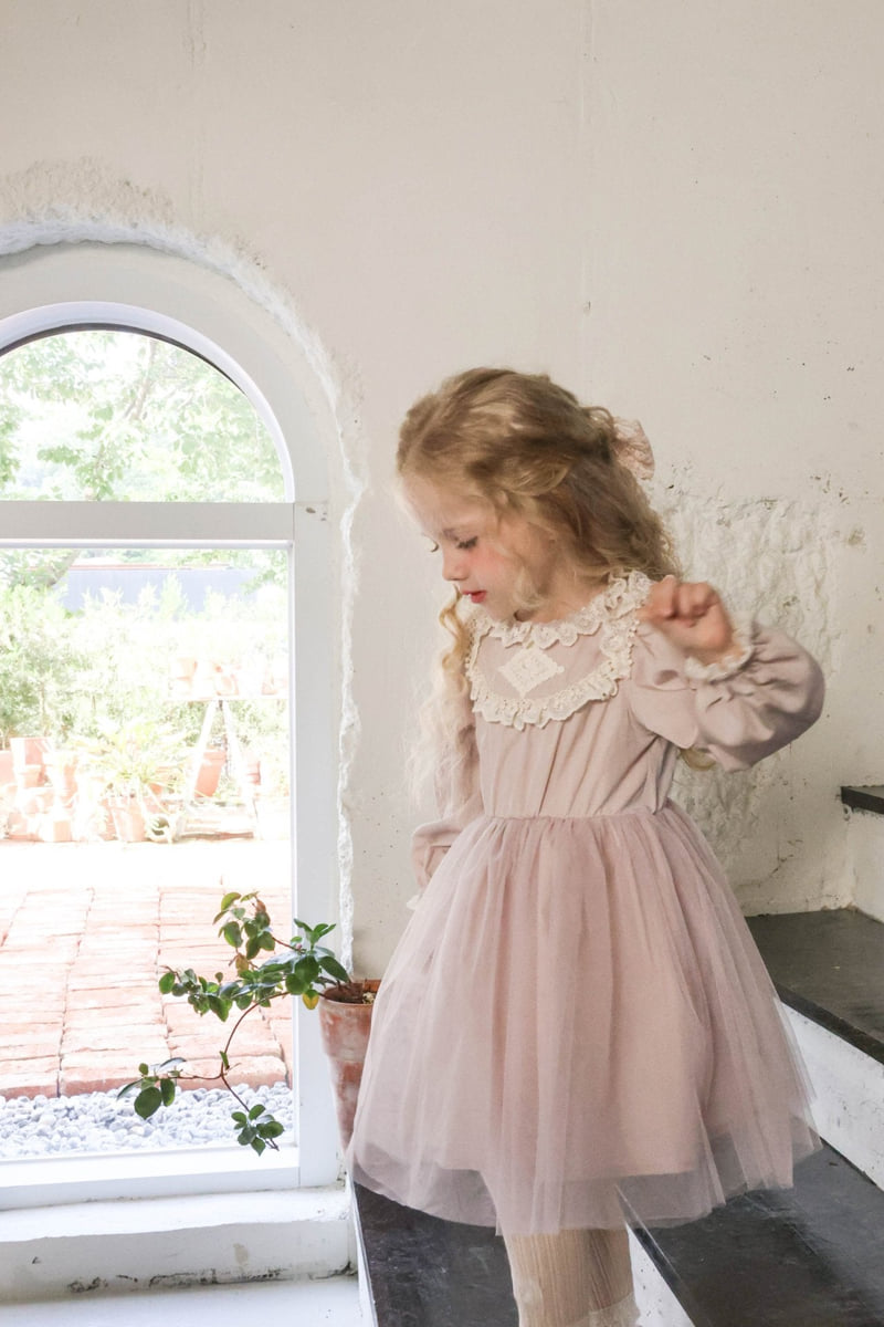 Flo - Korean Children Fashion - #childrensboutique - Plea One-piece (Pink)