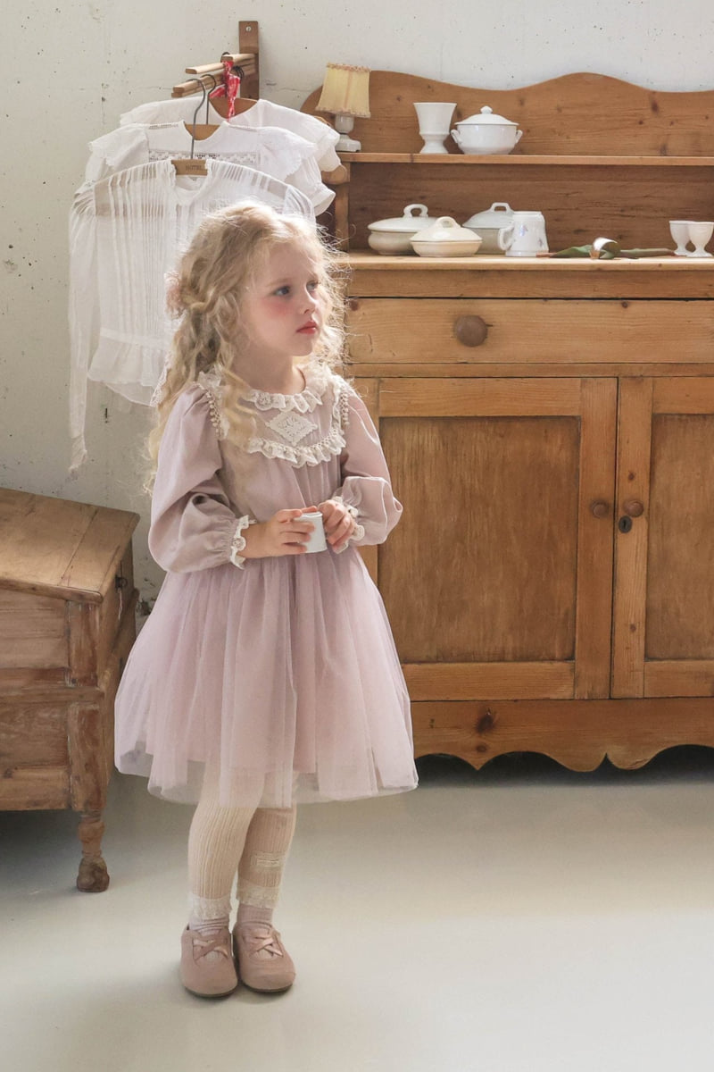 Flo - Korean Children Fashion - #discoveringself - Plea One-piece (Pink) - 3