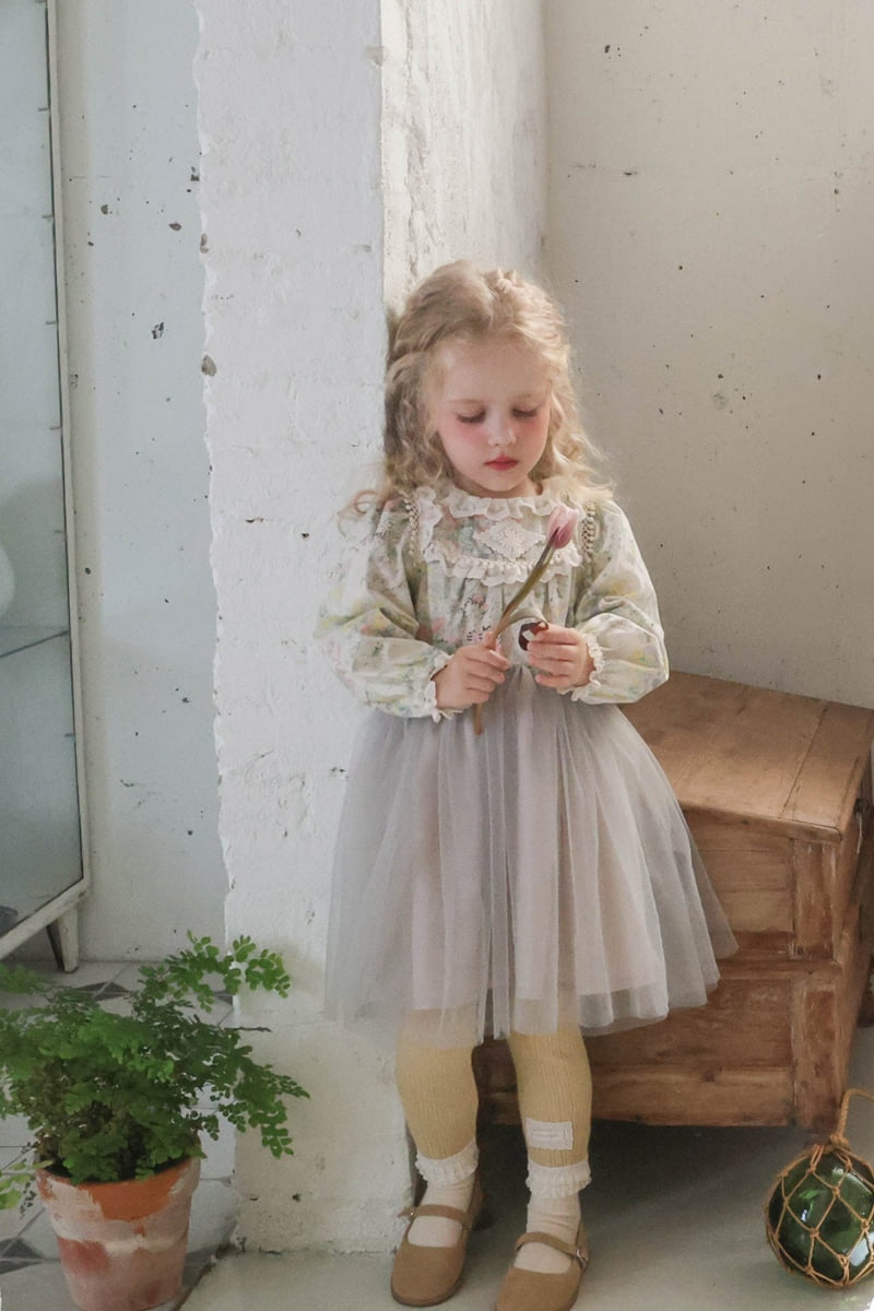 Flo - Korean Children Fashion - #fashionkids - Plea One-piece (Flower) - 4