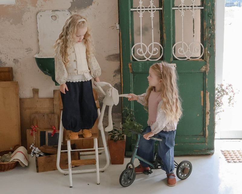 Flo - Korean Children Fashion - #kidsshorts - Rimbly Denim Pants