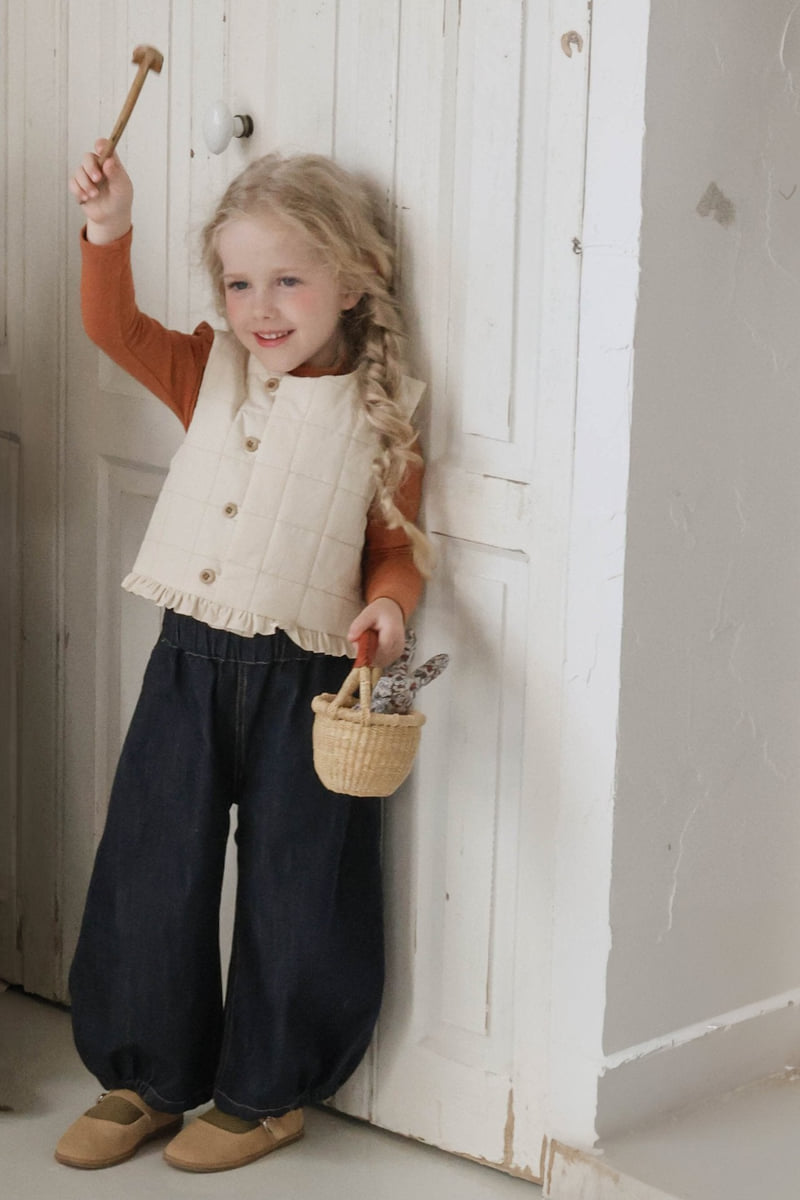 Flo - Korean Children Fashion - #littlefashionista - Rimbly Denim Pants - 5