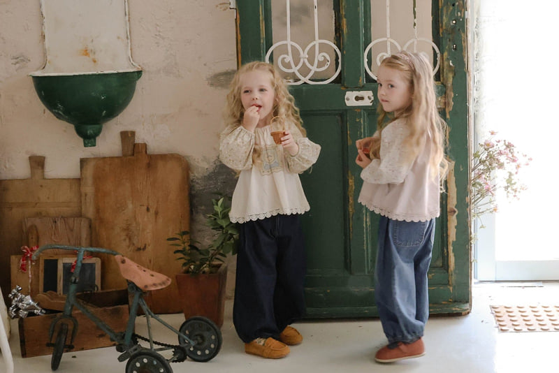 Flo - Korean Children Fashion - #magicofchildhood - Rimbly Denim Pants - 6