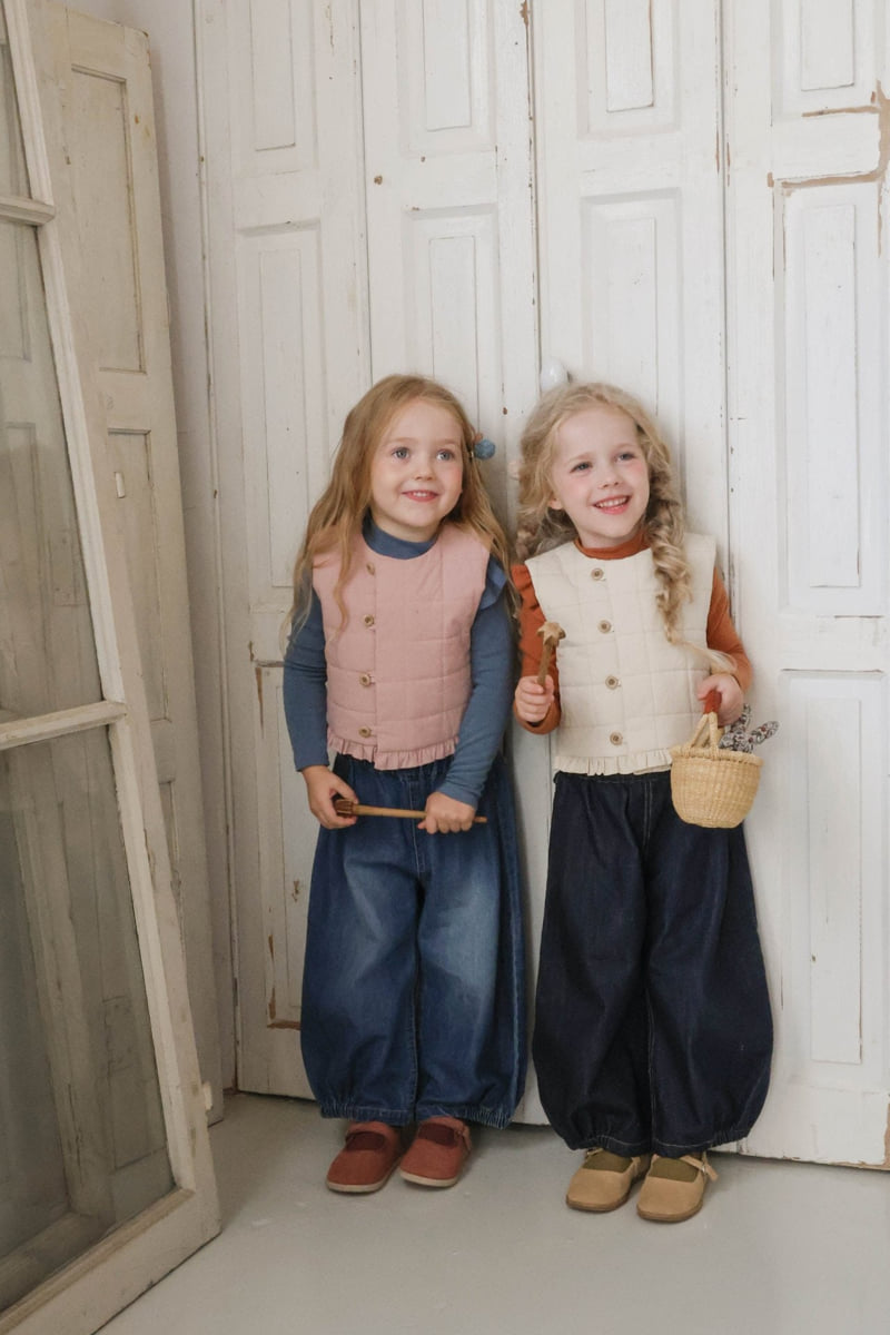 Flo - Korean Children Fashion - #todddlerfashion - Rimbly Denim Pants - 9